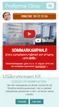 Mobile Screenshot of ogon.proformaclinic.se